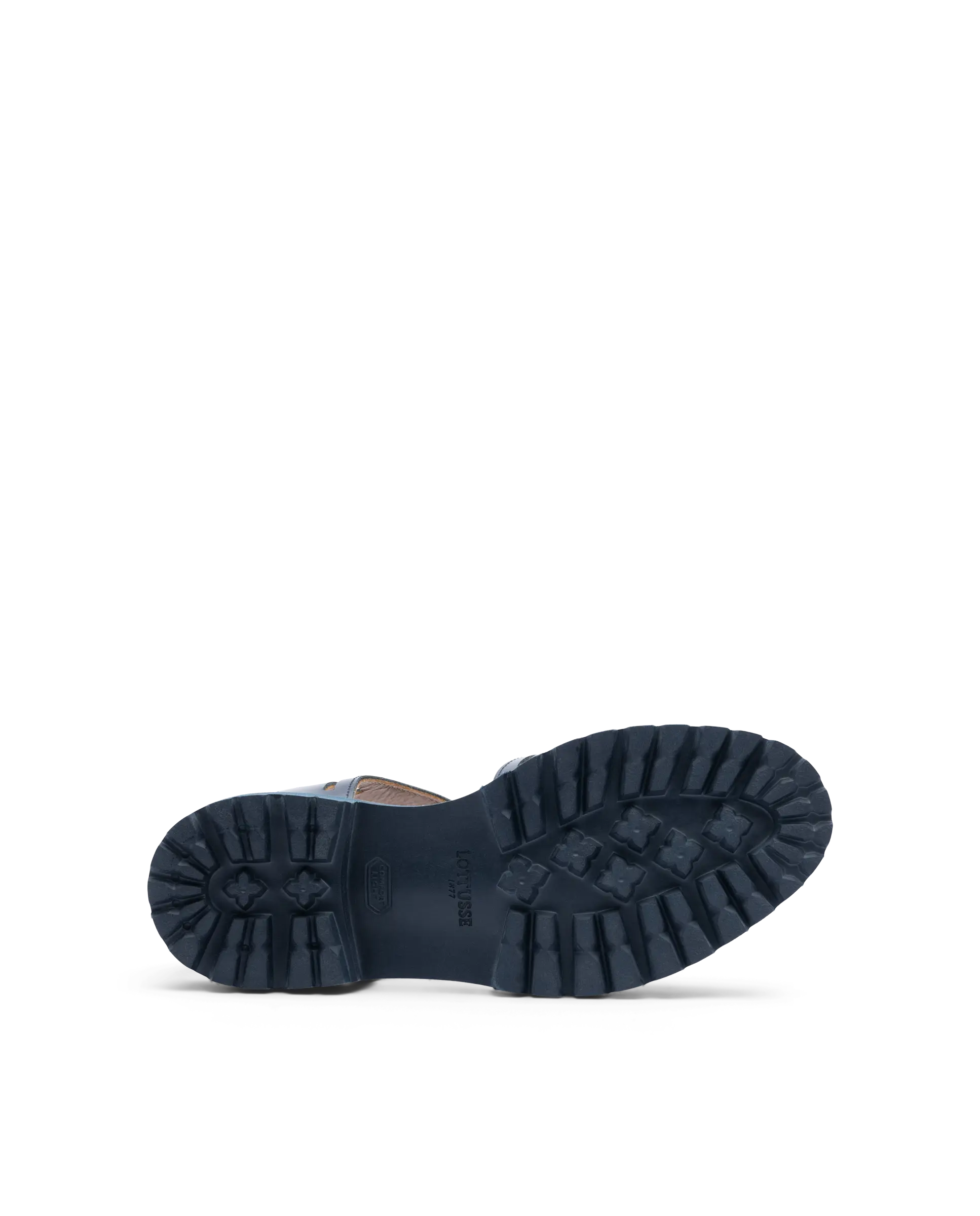 Covent Covent Navy Blue Cowhide Leather Crab Sandals