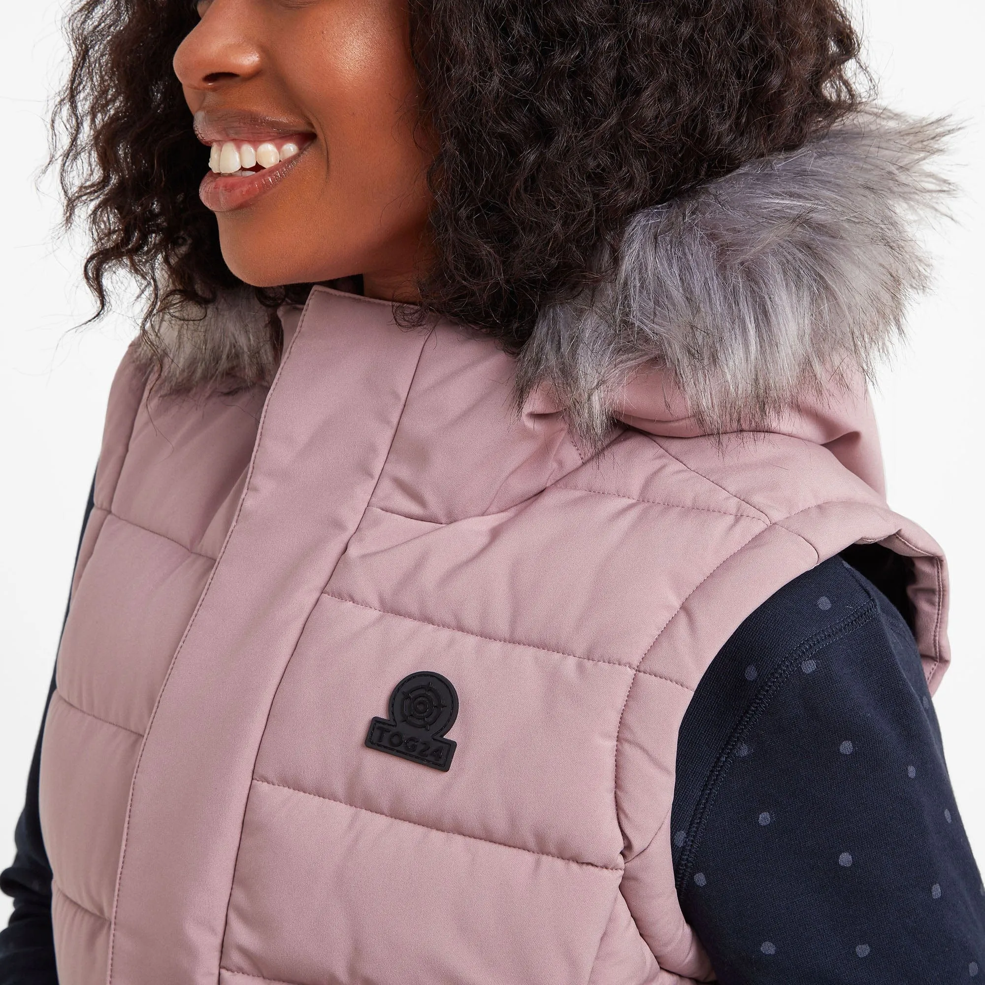 Cowling Womens Insulated Gilet - Faded Pink