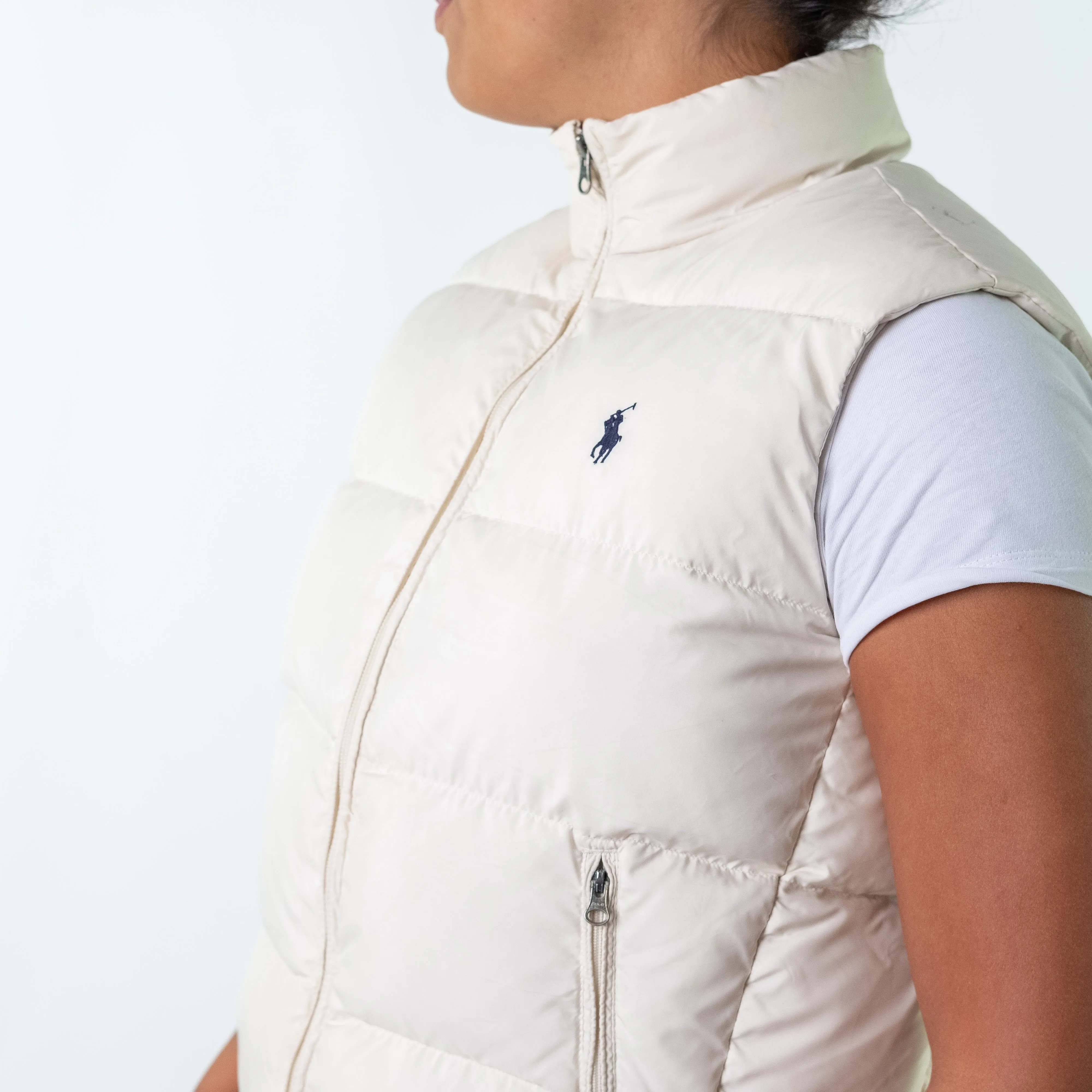 Cream 90s Polo Ralph Lauren Gilet (S)