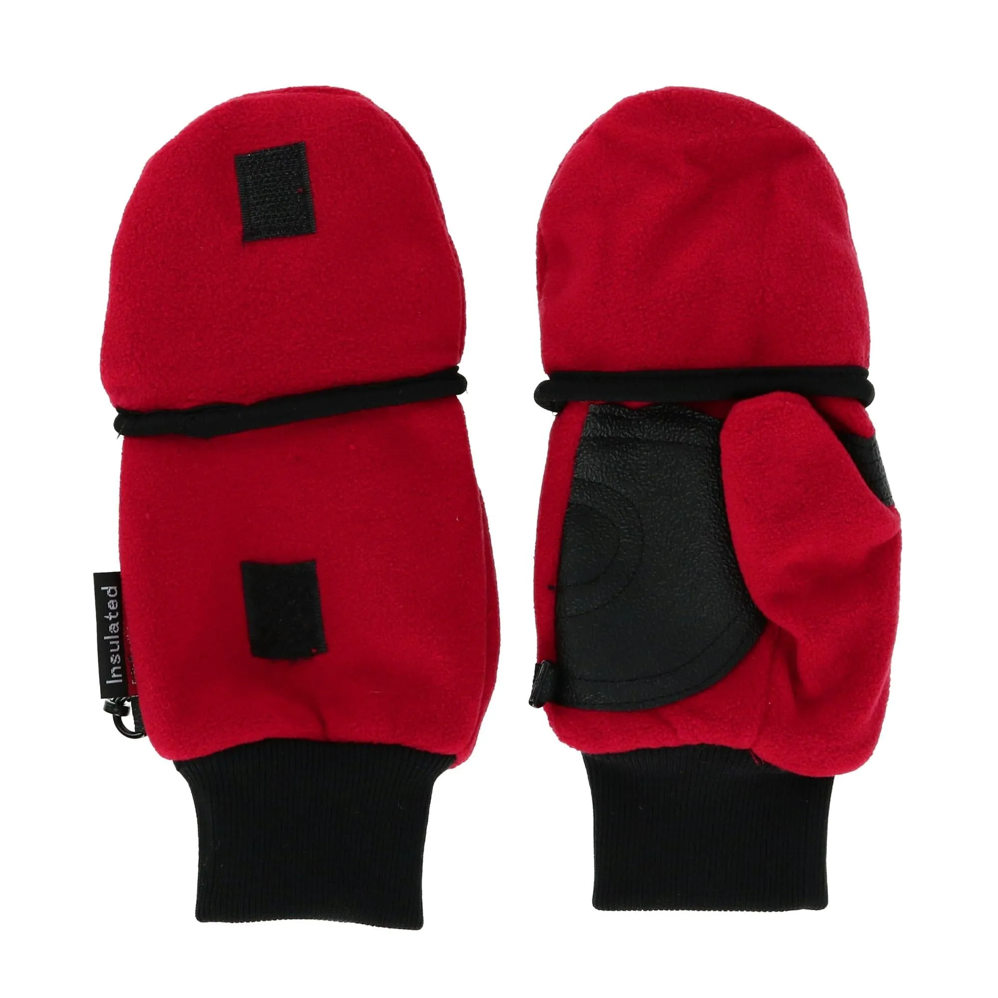 CTM Kids' and Teens' Fleece Convertible Fingerless Winter Mitten / Gloves