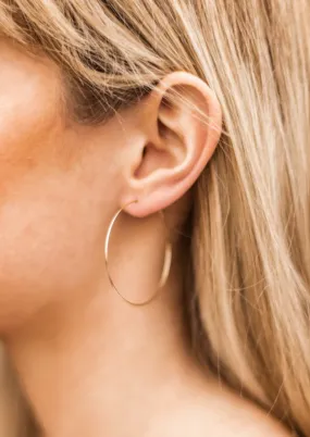 Daily Delicate Gold Hoop Earrings