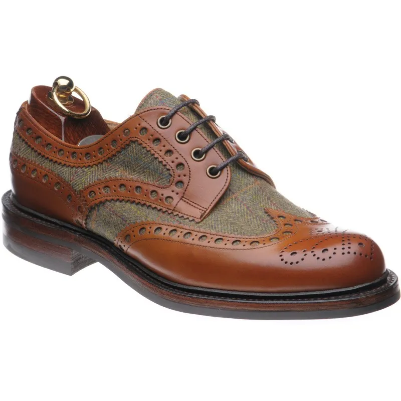 Dartmoor  tweed rubber-soled brogues