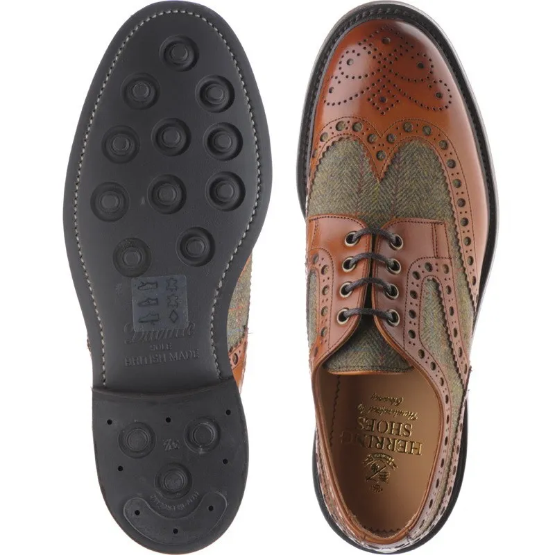 Dartmoor  tweed rubber-soled brogues