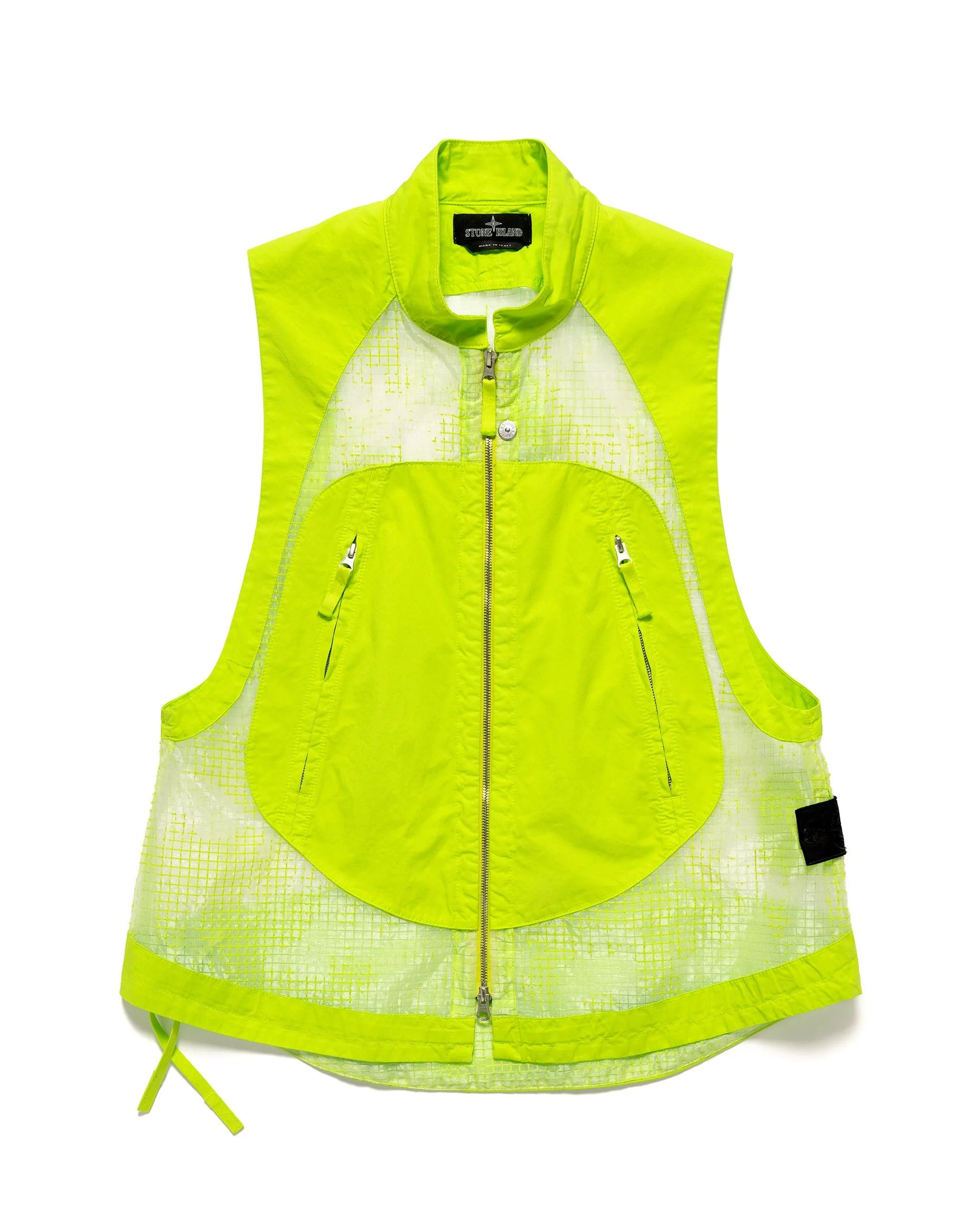 Distorted Ripstop Organza-TC Vest Pistachio