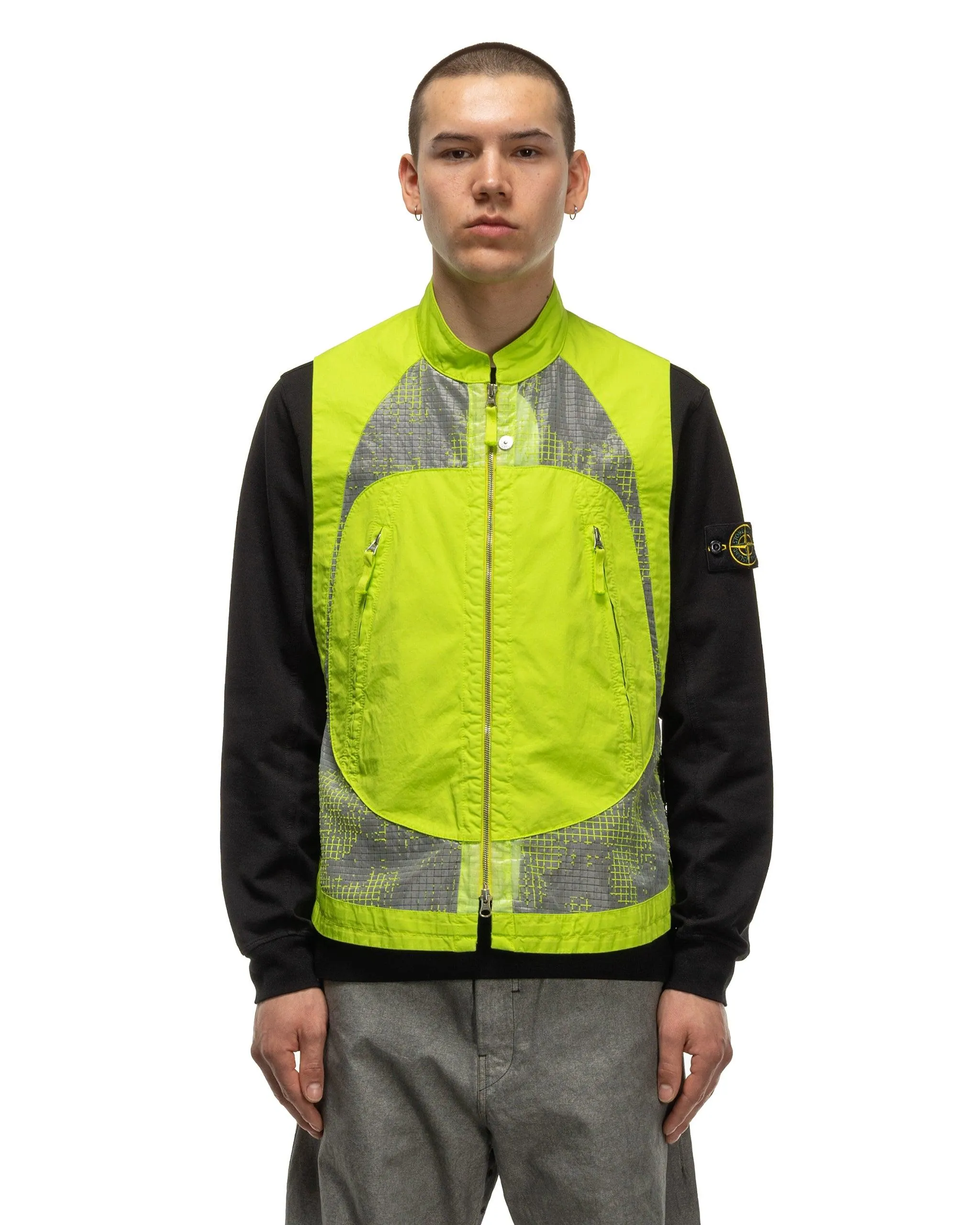 Distorted Ripstop Organza-TC Vest Pistachio