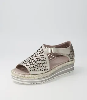 DJANGO & JULIETTE Alkiet Argento Argento Rope Leather Espadrilles