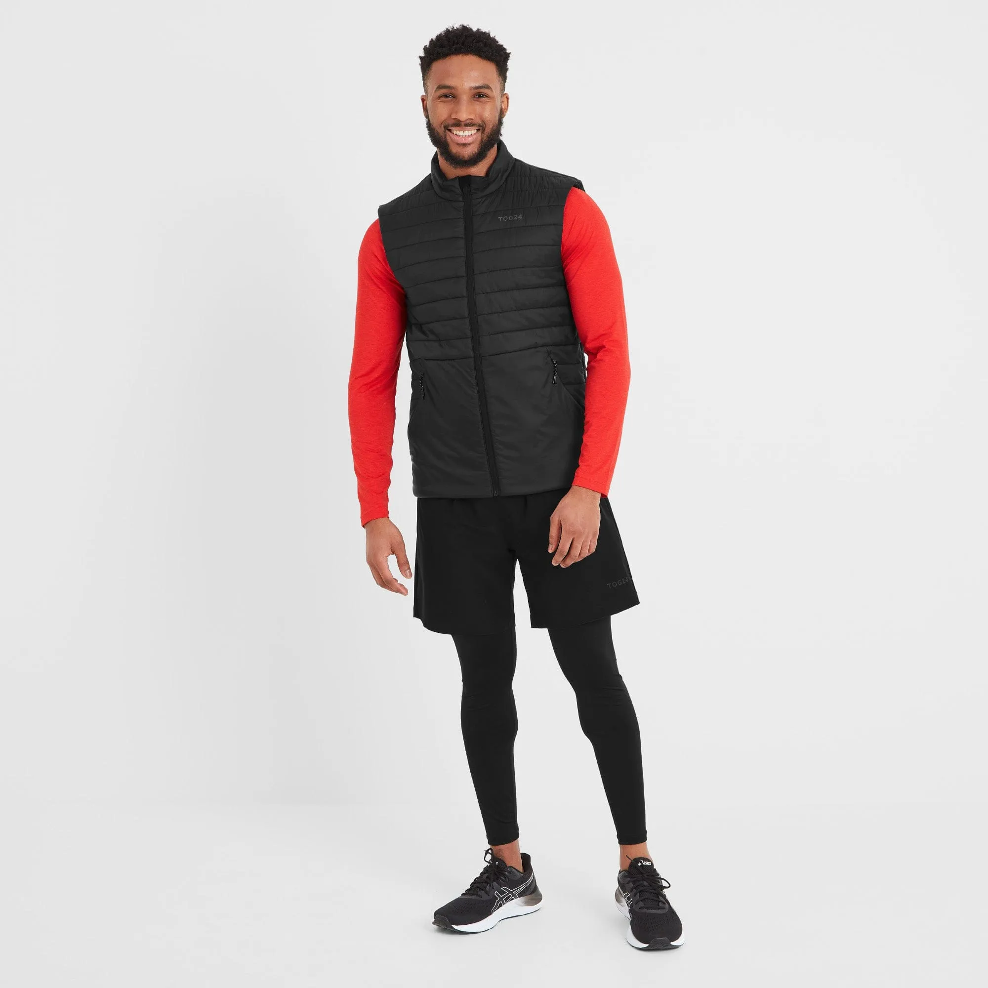 Dorrington Mens Running Gilet - Black