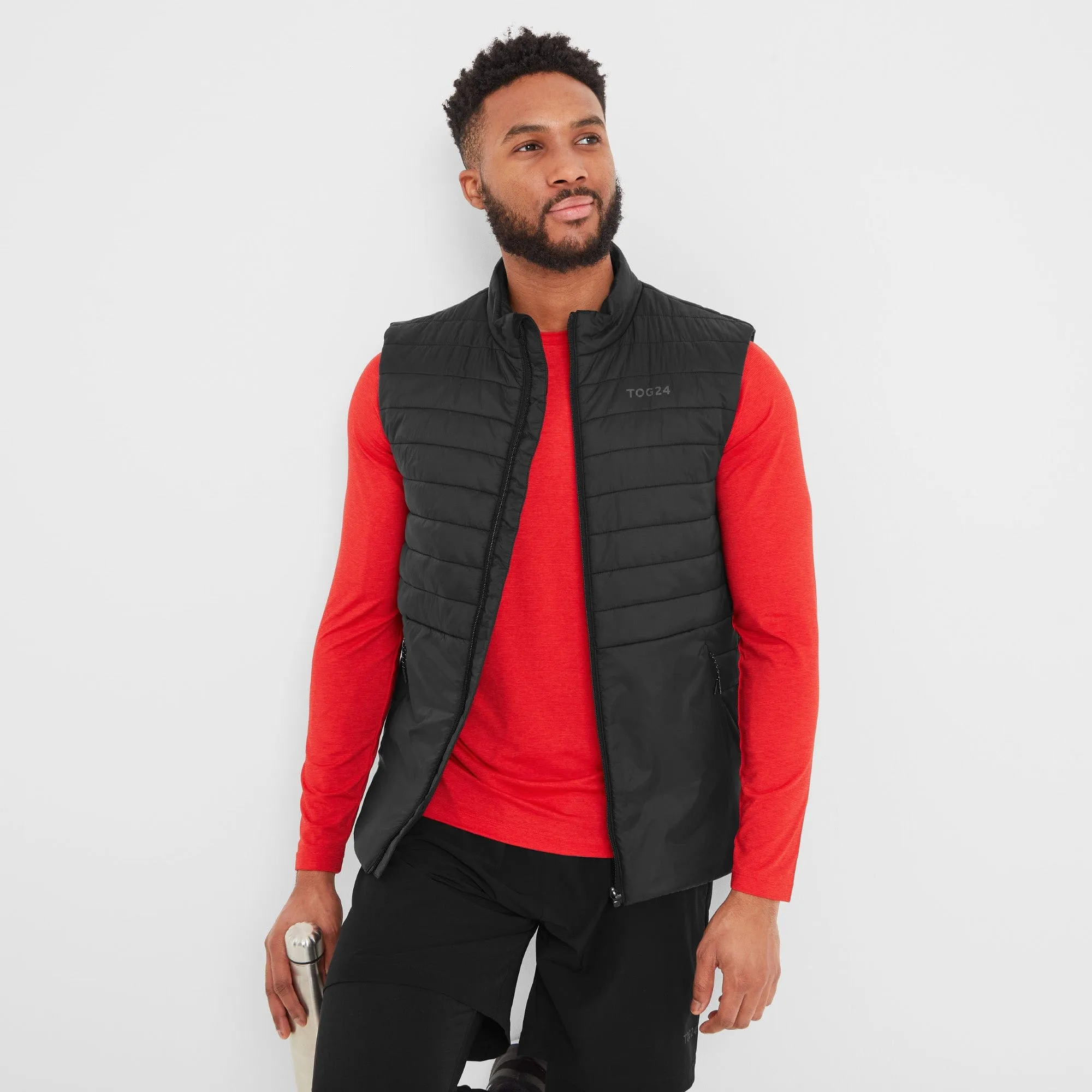 Dorrington Mens Running Gilet - Black