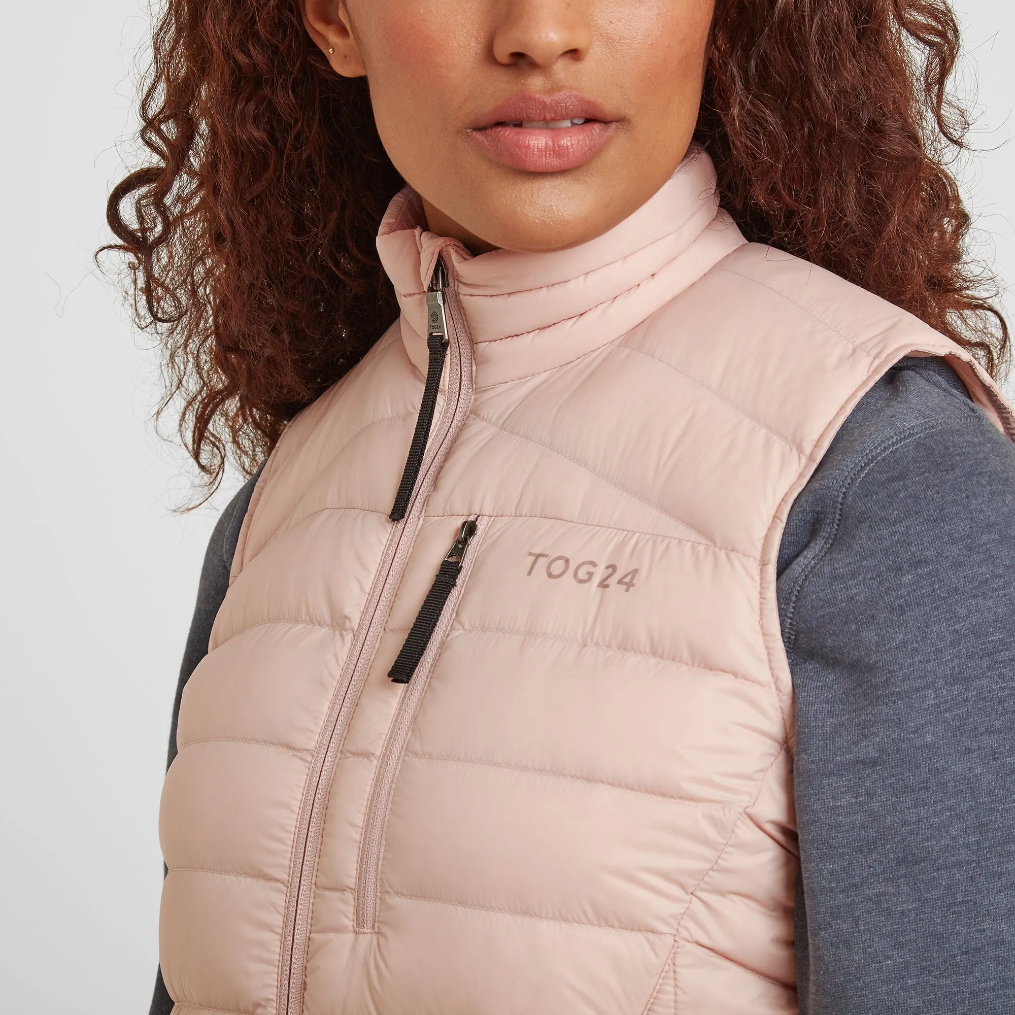 Drax Womens Down Gilet - Rose Pink