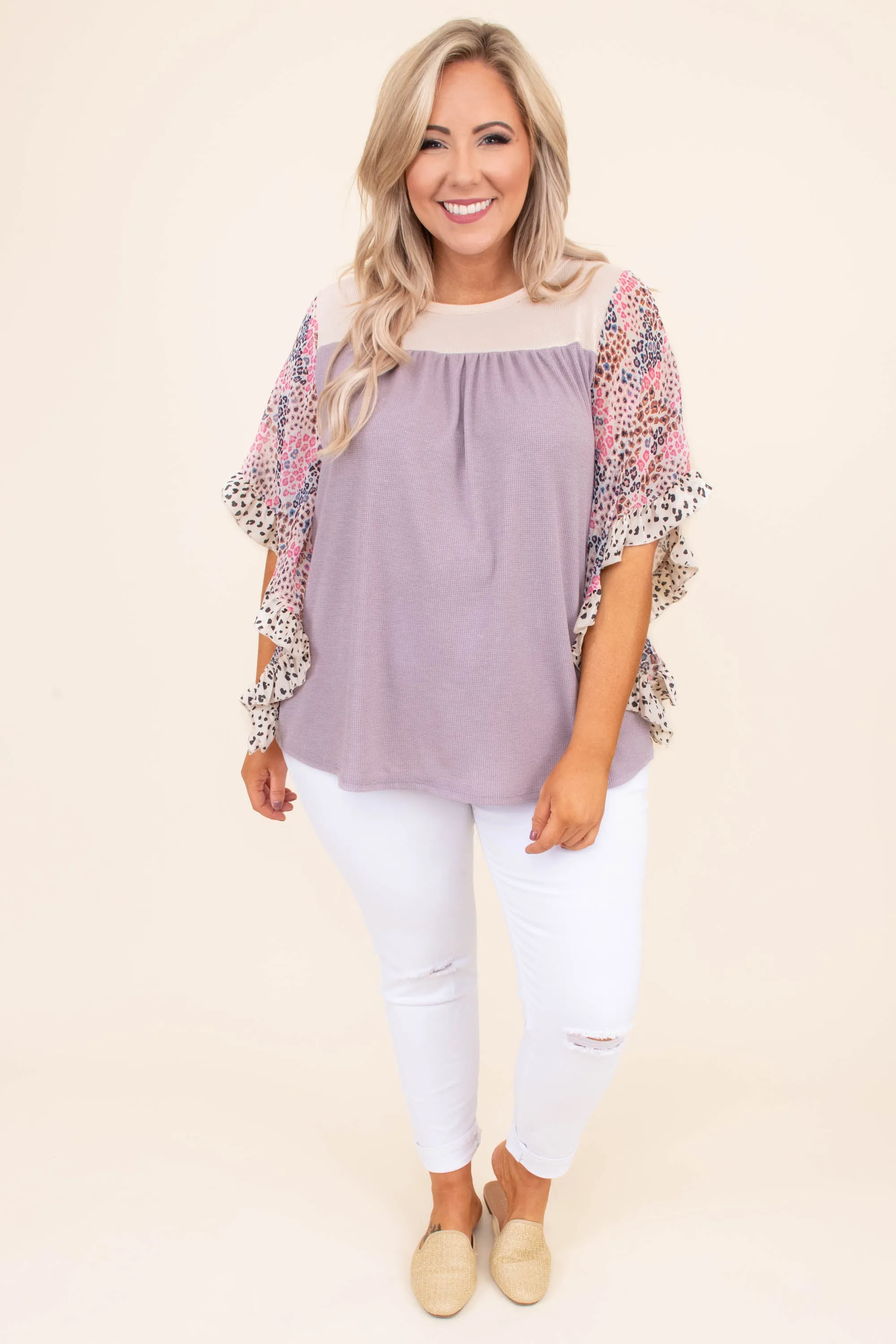 Dreaming Of Flowers Top, Lilac