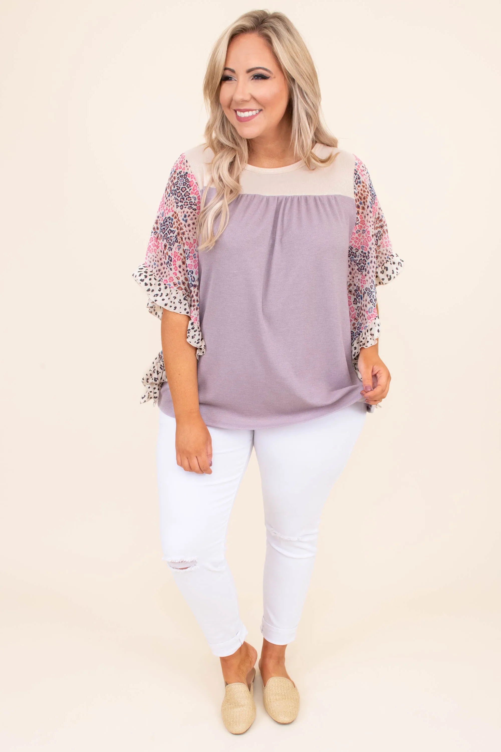 Dreaming Of Flowers Top, Lilac