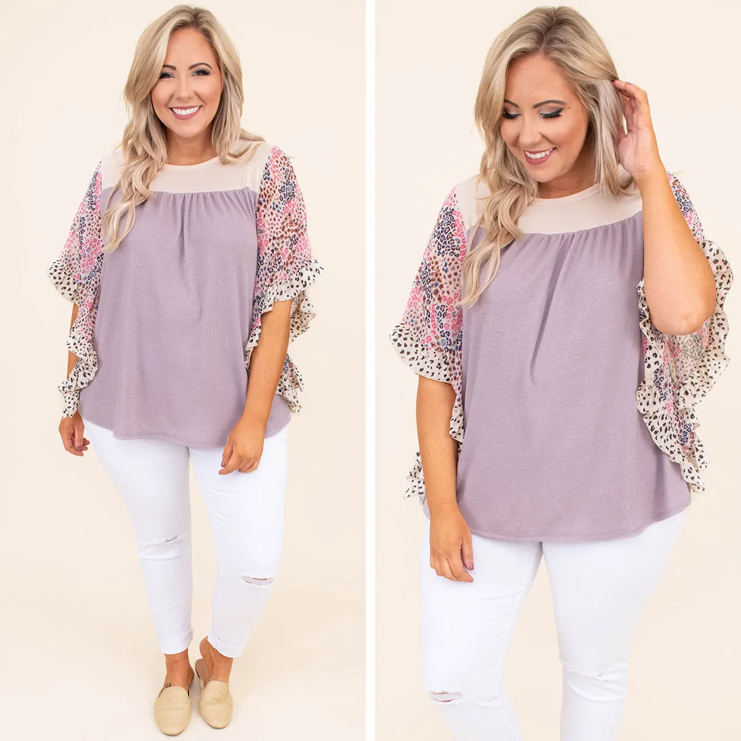 Dreaming Of Flowers Top, Lilac