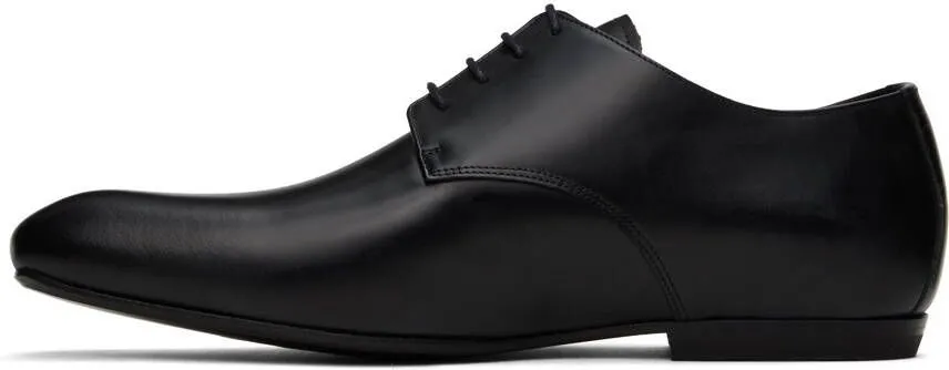 Dries Van Noten Black Topstitched Oxfords