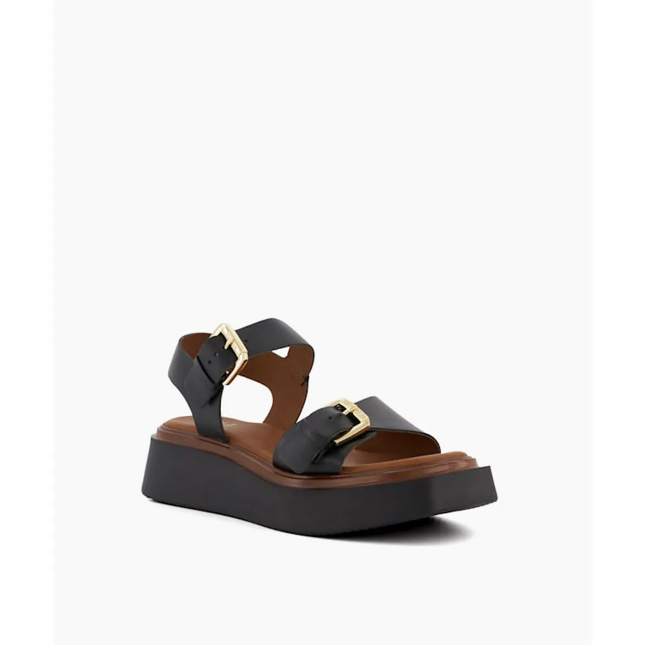 DUNE LONDON Loells Casual Flatform Sandals - Black