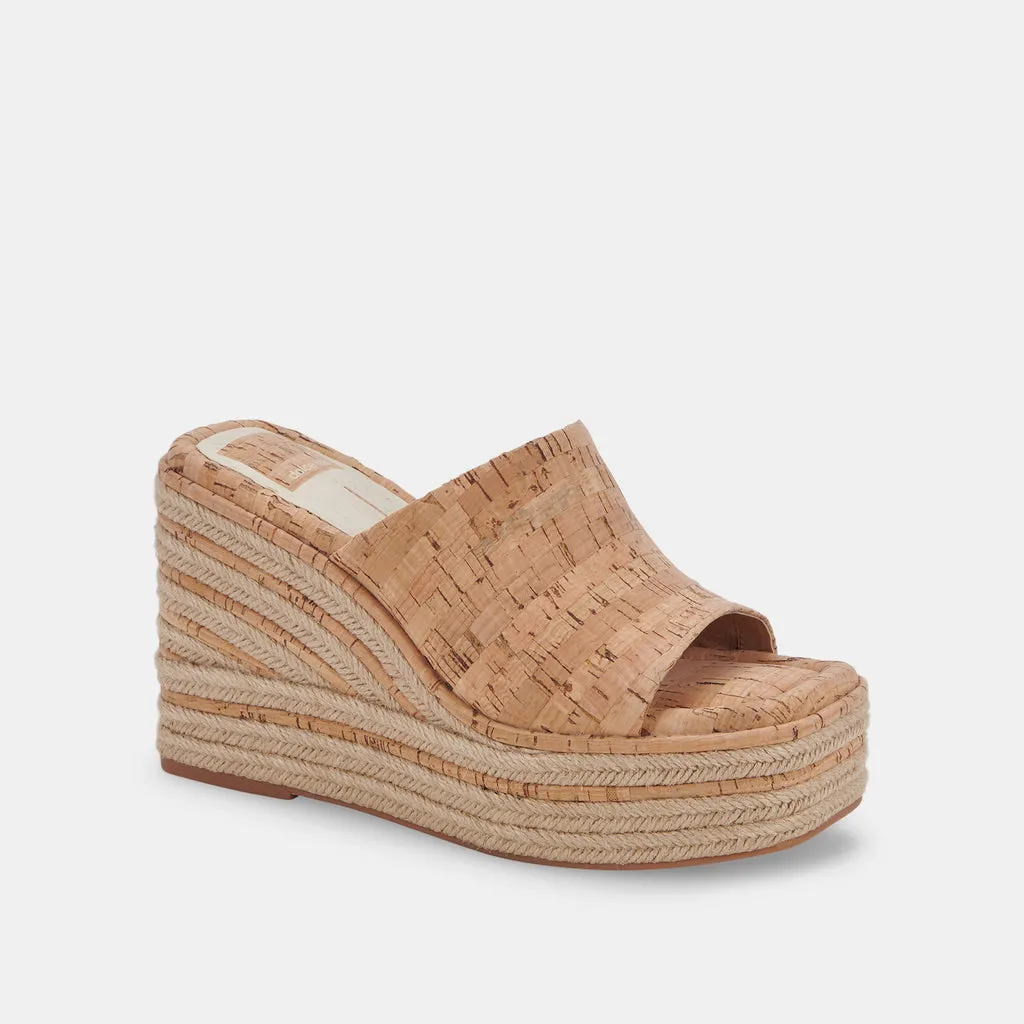 ELARIA Wedges Natural Cork | Natural Cork Wedge Sandals– Dolce Vita 6897862639682