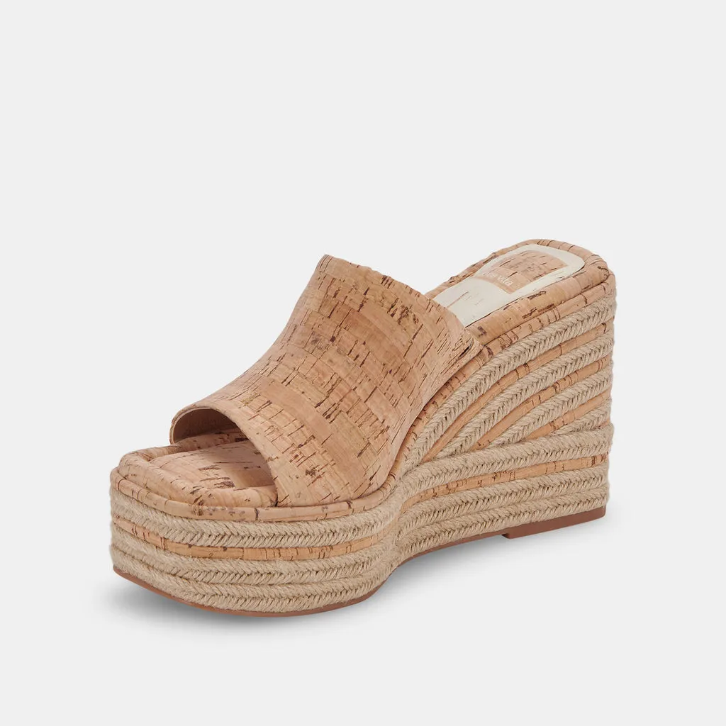 ELARIA Wedges Natural Cork | Natural Cork Wedge Sandals– Dolce Vita 6897862639682