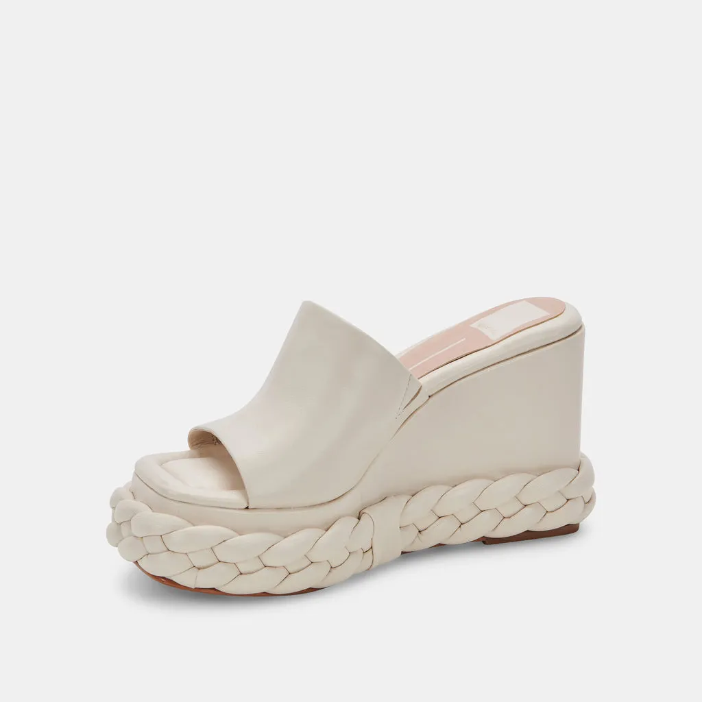 ELENE WEDGES IVORY LEATHER– Dolce Vita 6828187942978