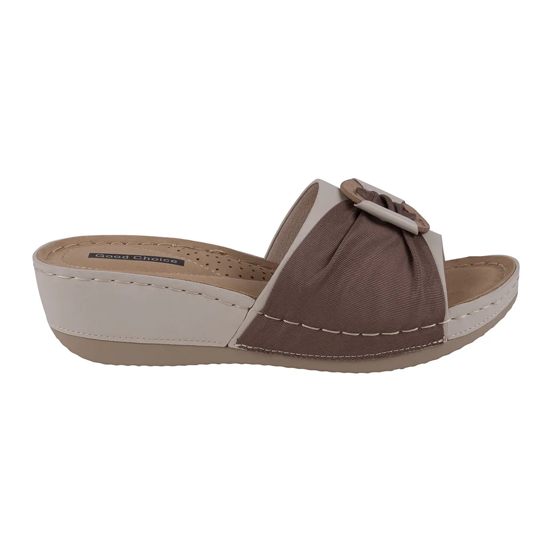 Ellen White Hardware Comfort Wedge Sandals