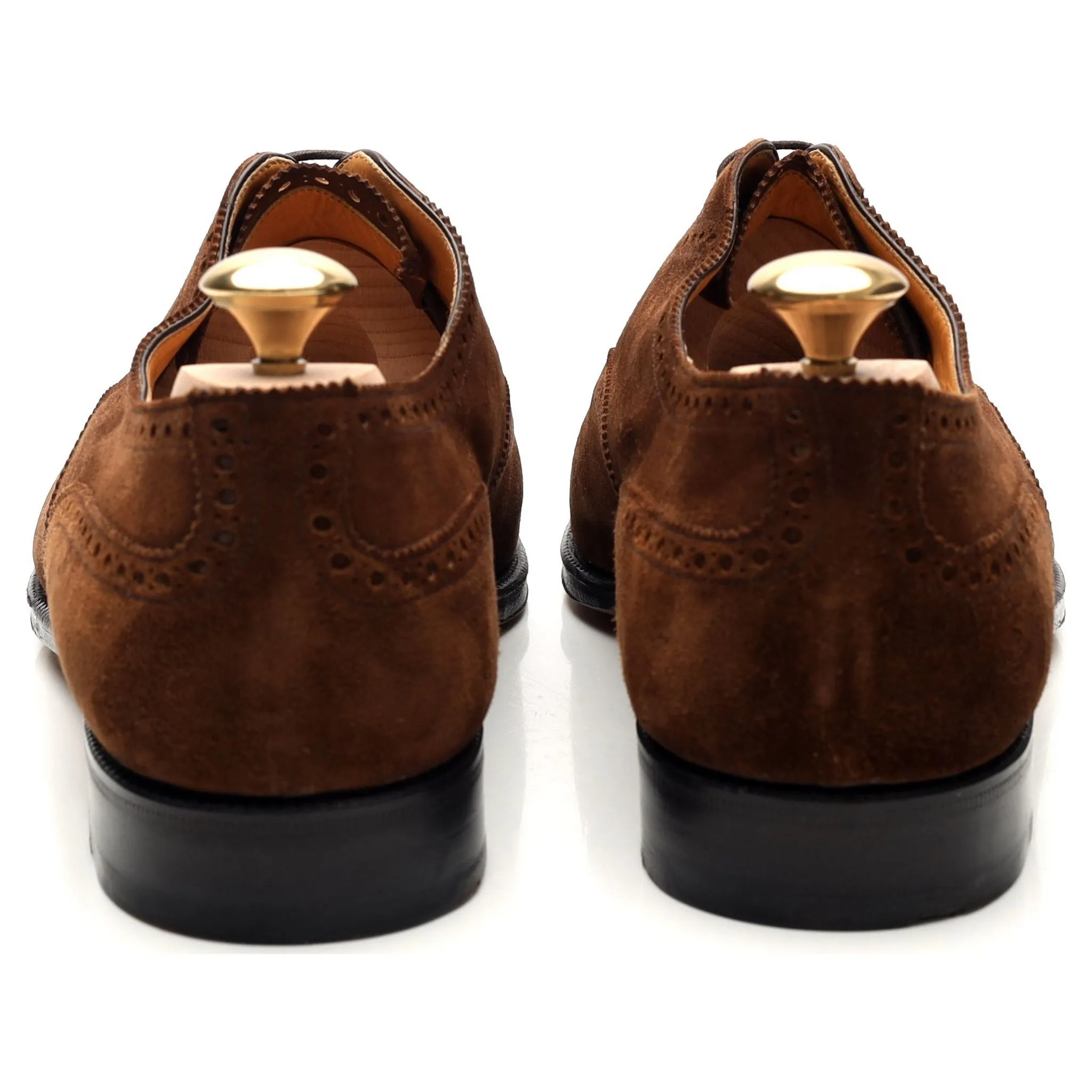 Esquire 'Cadogan' Brown Suede Oxford Brogues UK 8.5 E