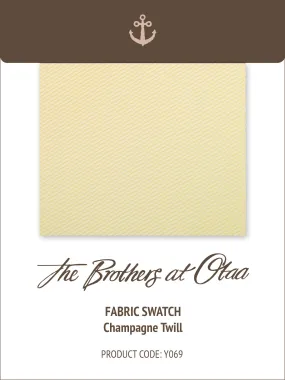 Fabric Swatch (Y069) - Champagne Twill