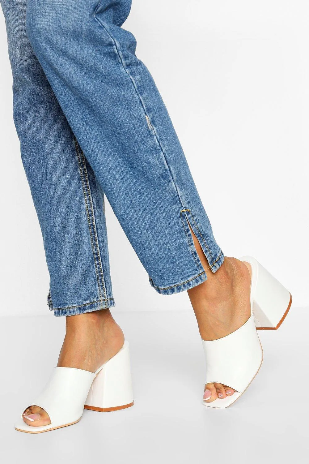 Feature Block Heel Mules