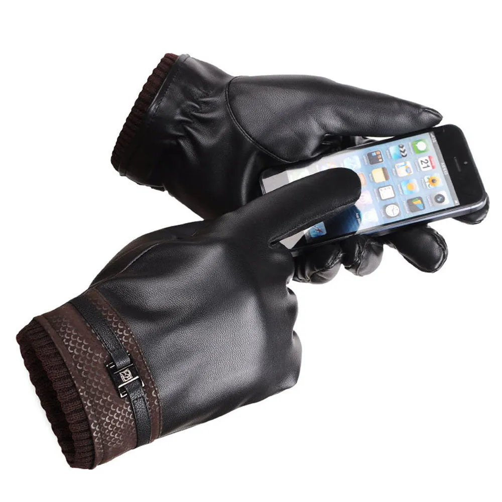 Feida Luxury Men Screen Cycling Outdoor Sports Warm Gloves