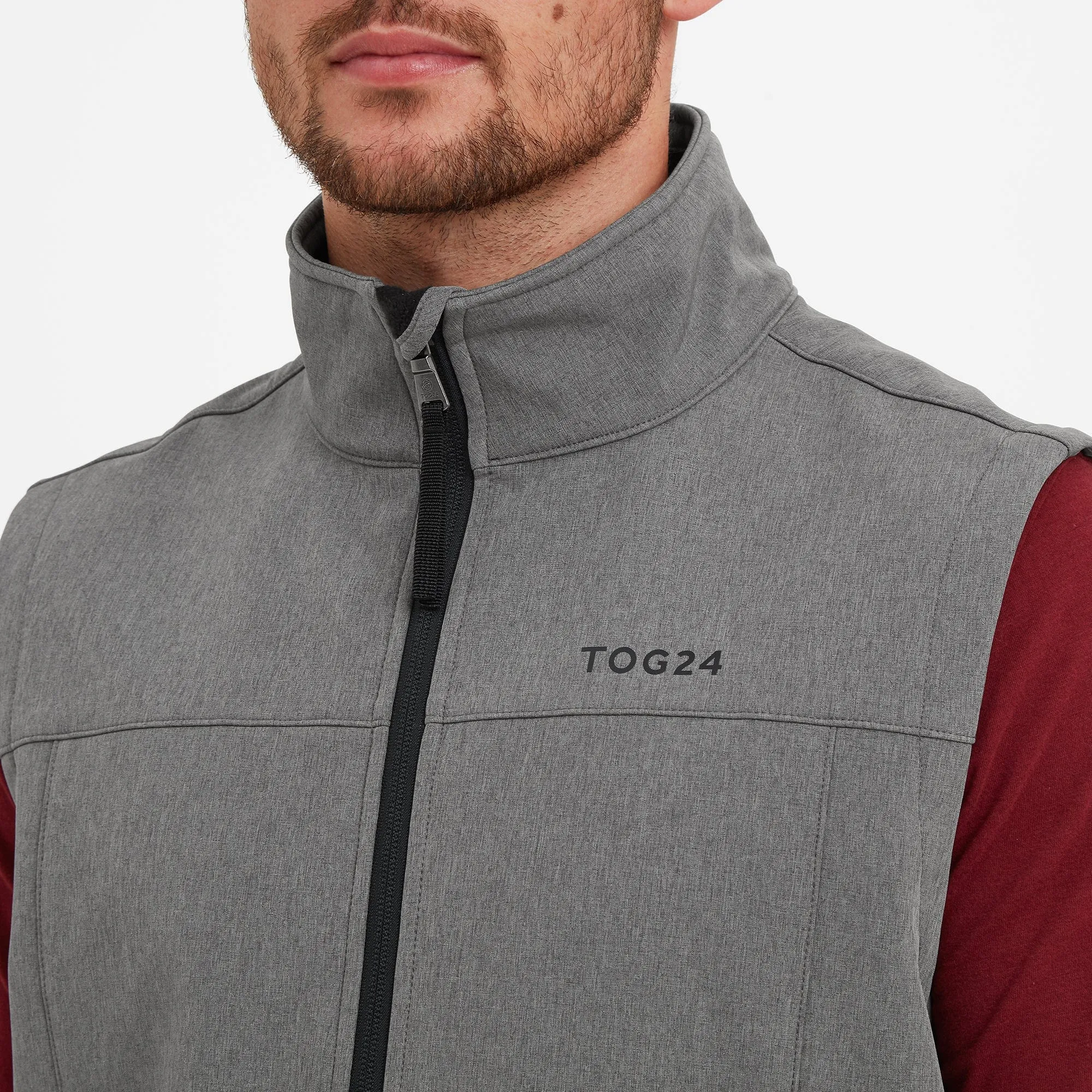 Feizor Mens Shower Resistant Softshell Gilet - Grey Marl