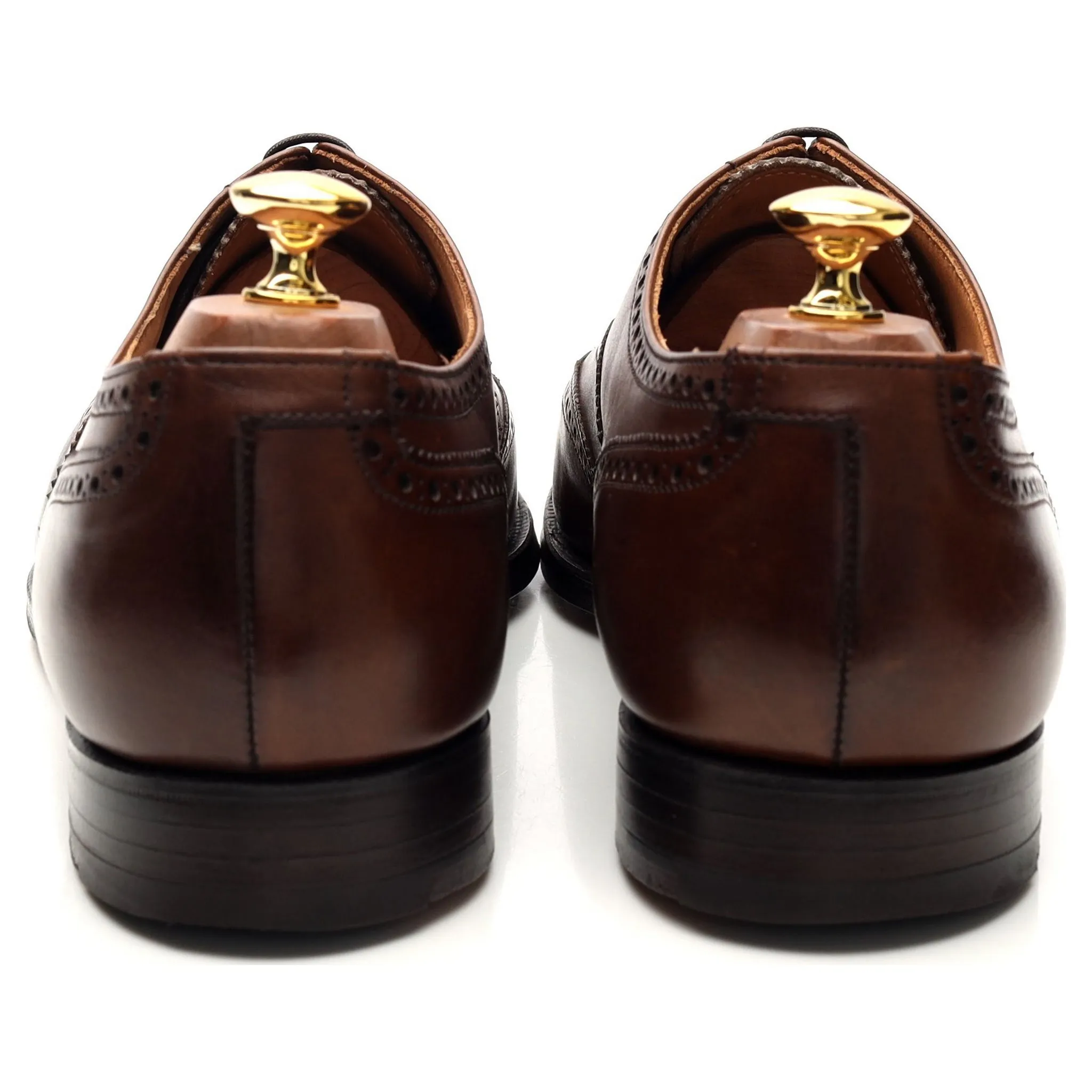 'Finsbury' Brown Leather Oxford Brogues UK 10 E