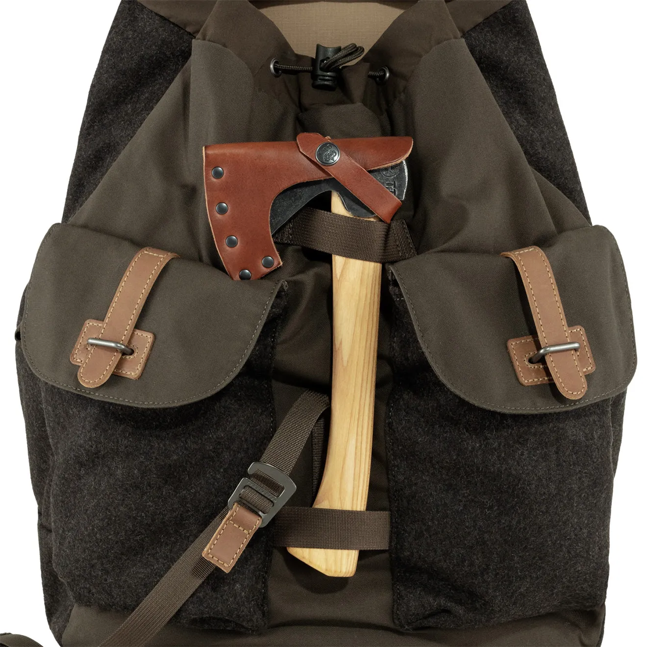 Fjallraven Varmland Rucksack Dark Olive / Brown