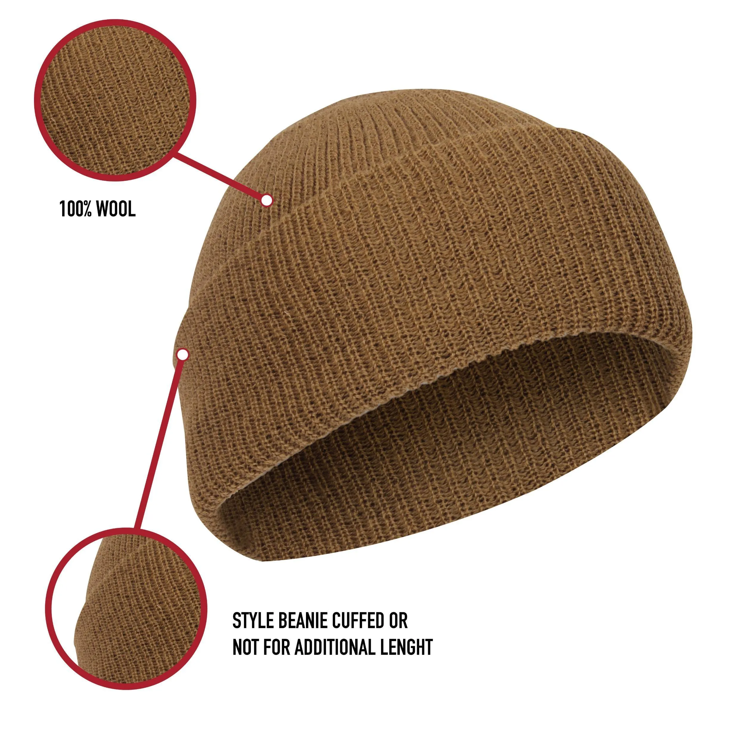 Genuine Wool Watch Cap