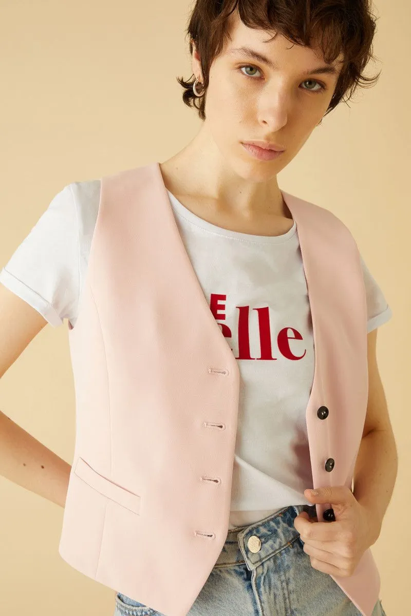 Gilet con bottoni donna Rosa