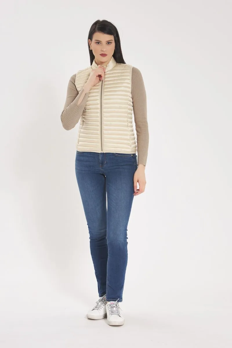 Gilet Donna Beige