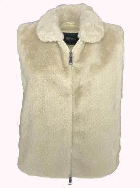 GILET DONNA IN ECO-PELLICCIA BEIGE