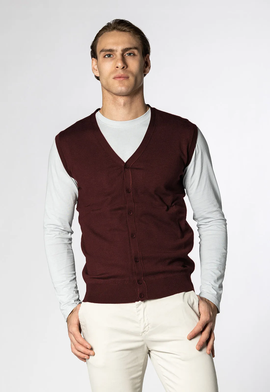 Gilet scollo a V