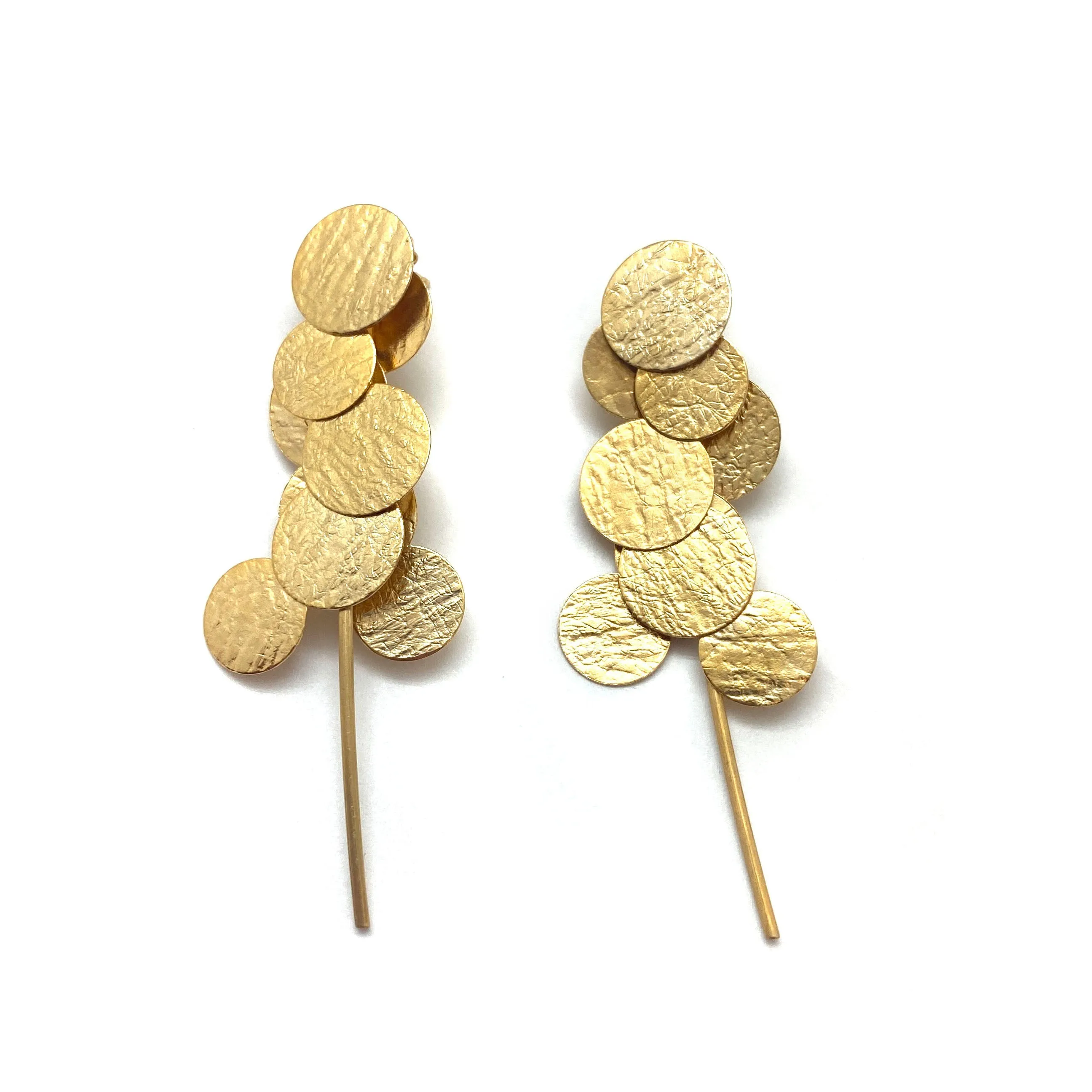 Gold Vermeil Cluster Earrings