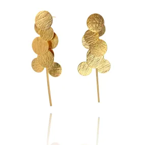 Gold Vermeil Cluster Earrings