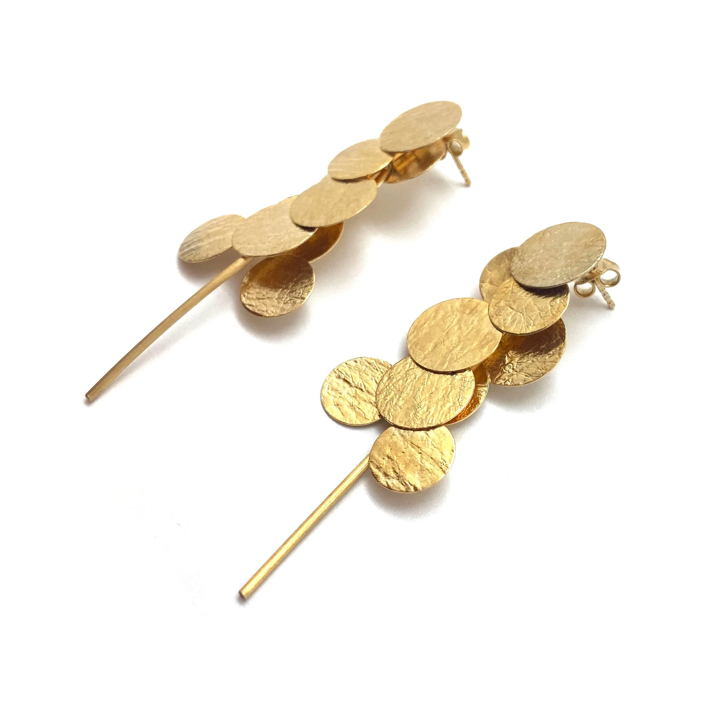 Gold Vermeil Cluster Earrings