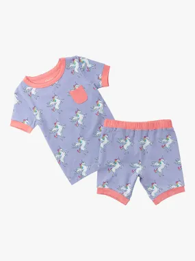 Hatley Rainbow Pegasus Bamboo Short Pyjamas