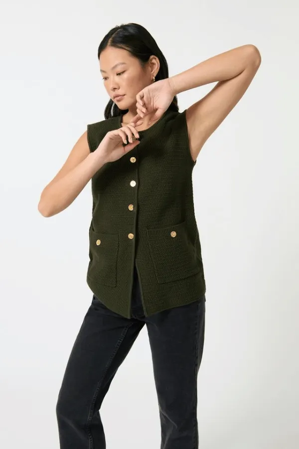 Helena Gilet Khaki