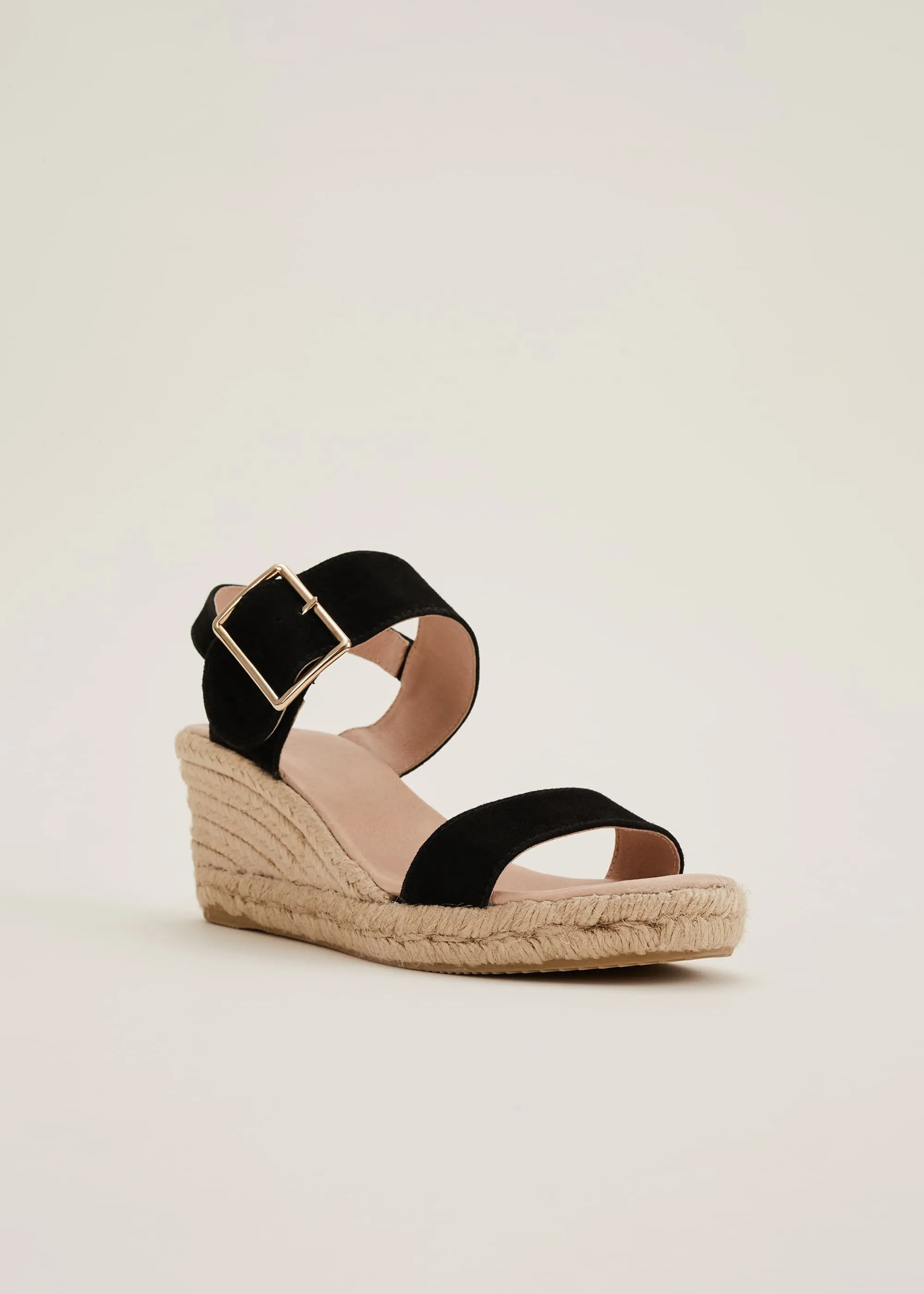 Hexa Buckle Strap Espadrilles