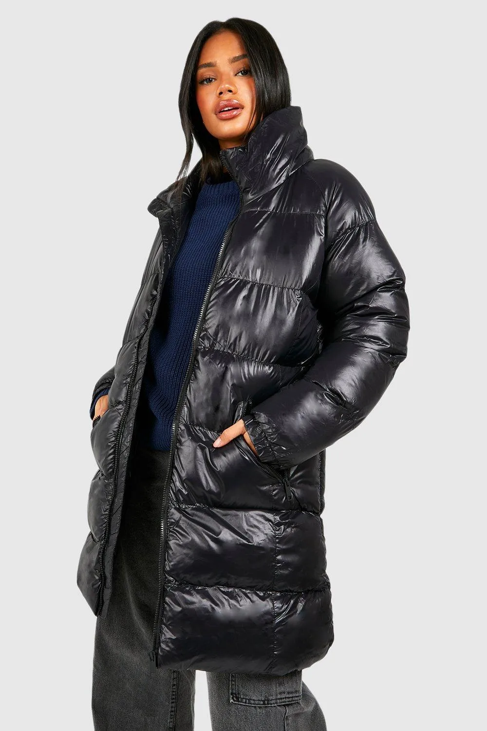 High Shine Maxi Puffer