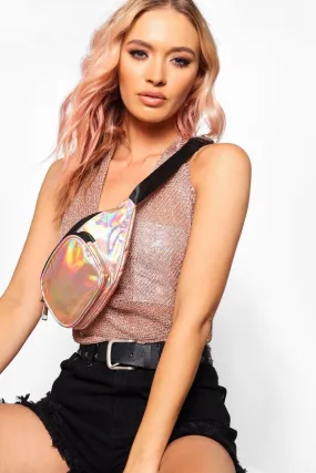 Holographic Front Pocket Fanny Pack