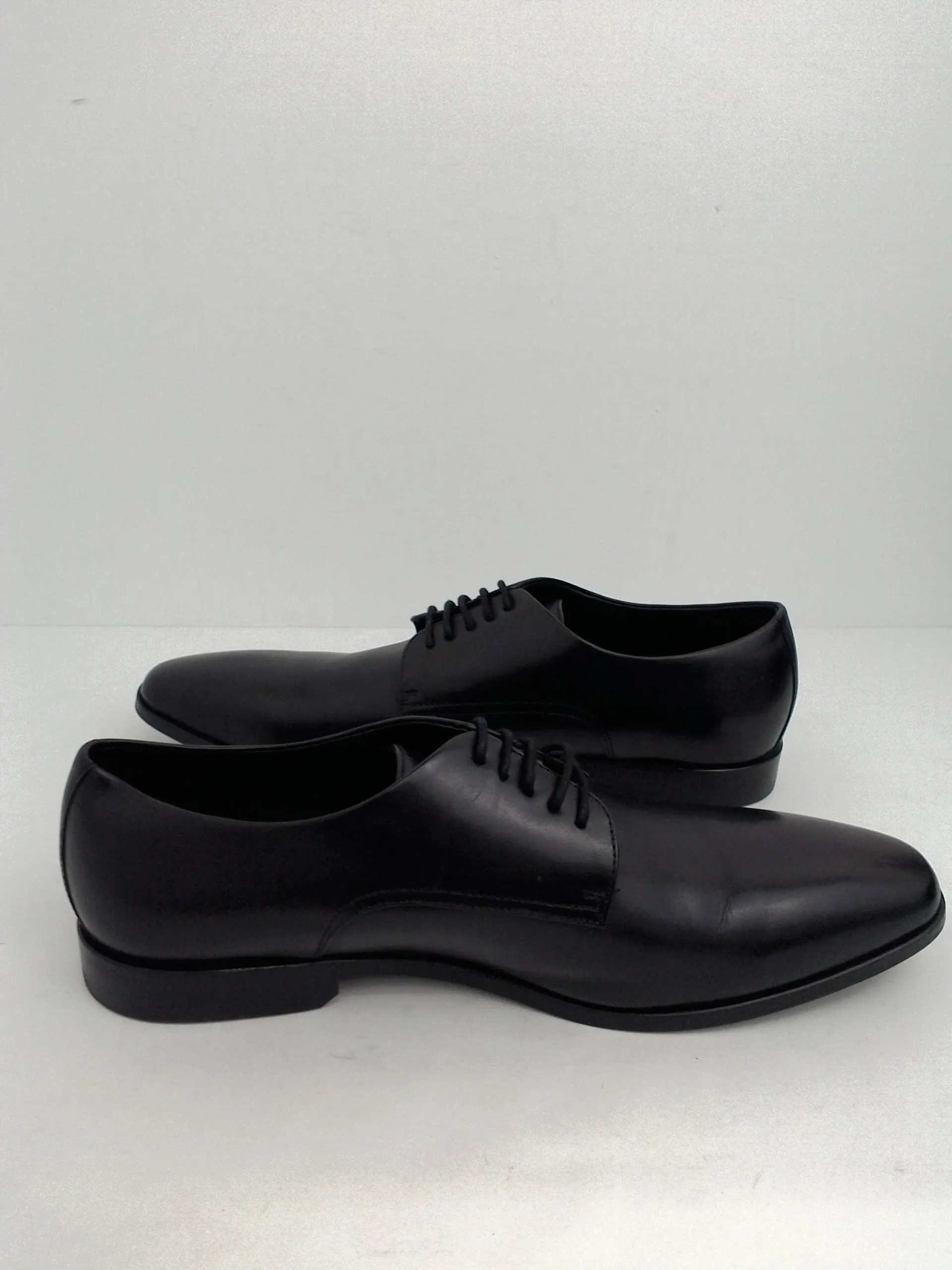 Hugo Boss Men's Highline Derby Oxfords Black Leather Size 10 M