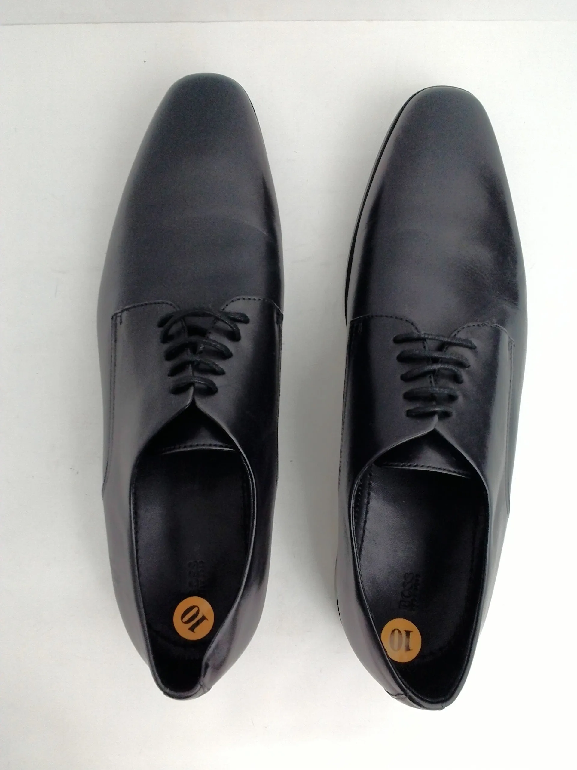 Hugo Boss Men's Highline Derby Oxfords Black Leather Size 10 M