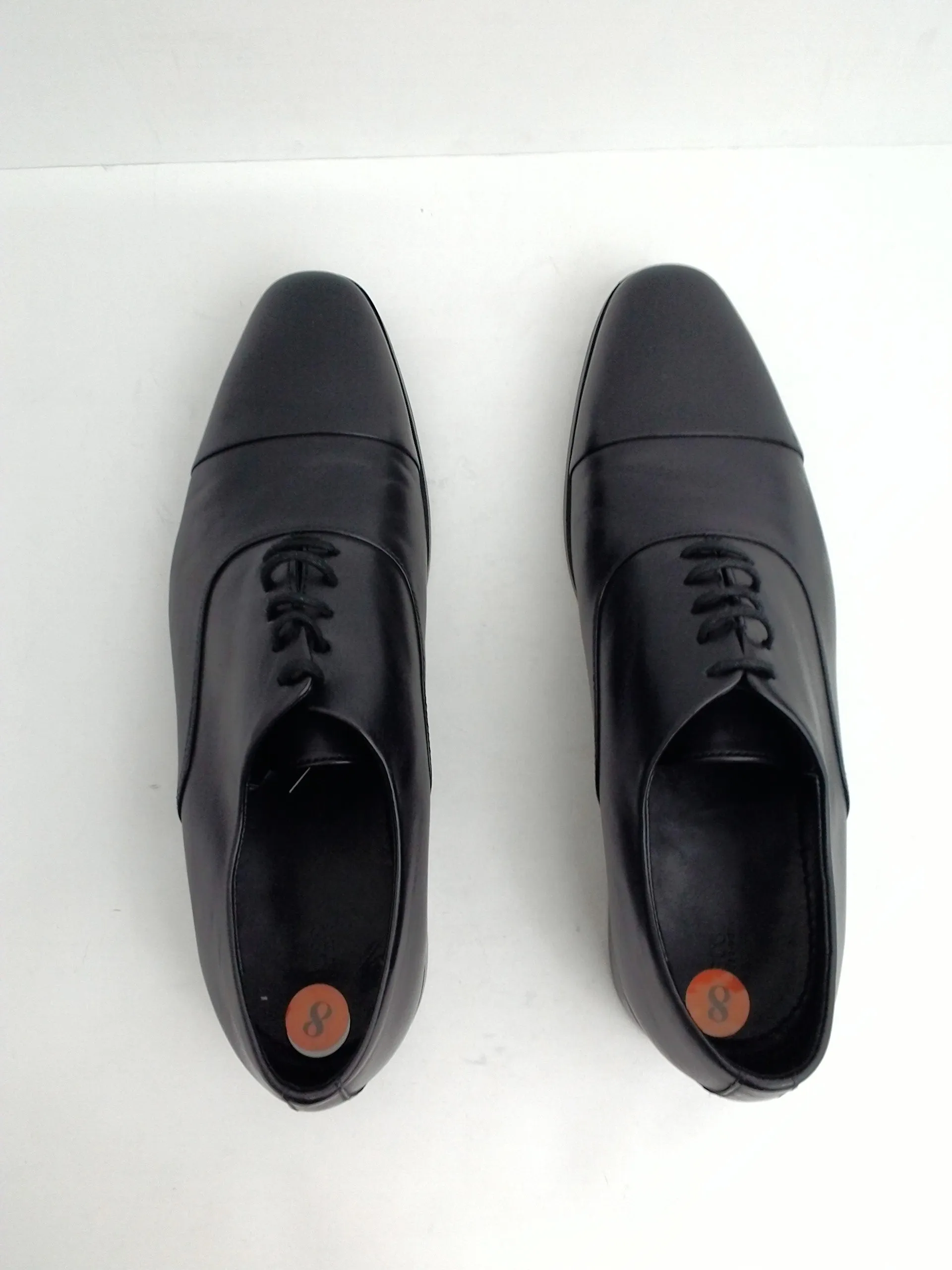 Hugo Boss Men's Oxfords Black, Leather Size 8 M