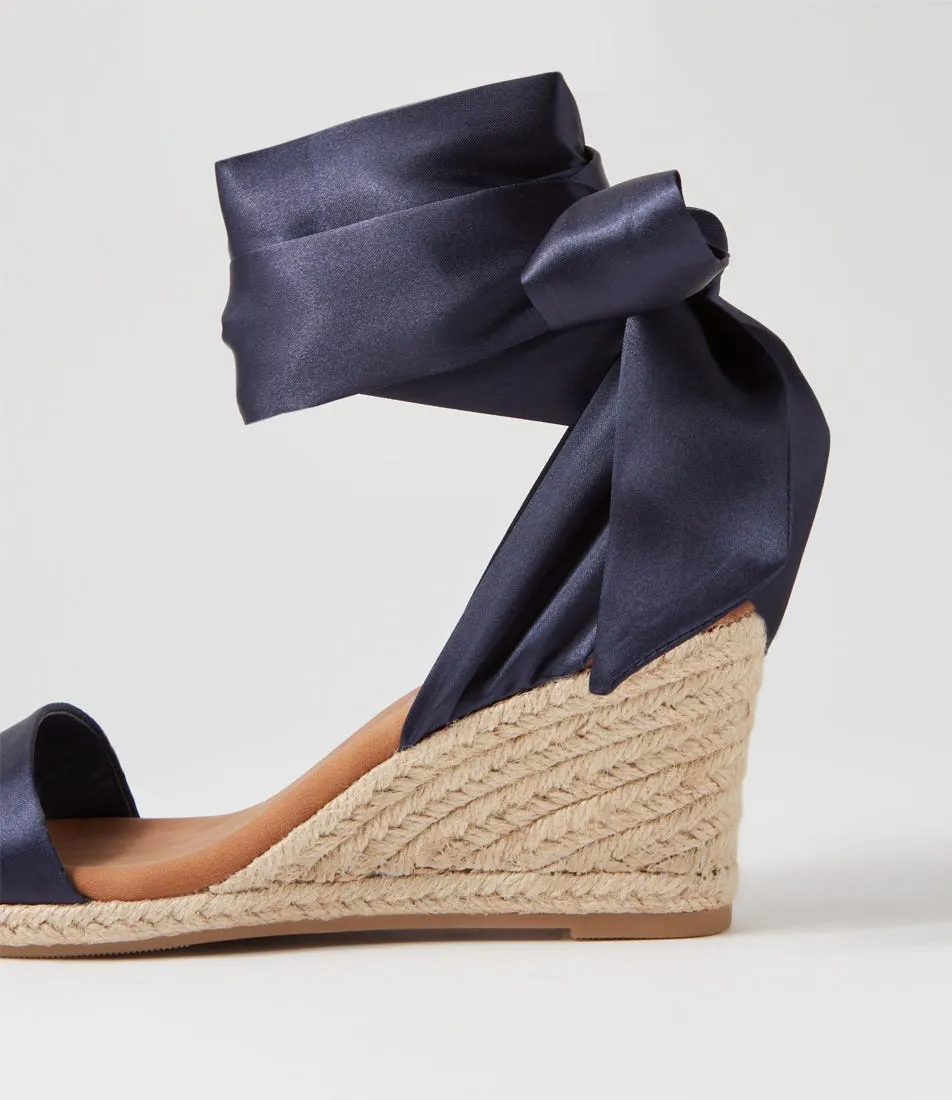 I LOVE BILLY Tinkert Navy Fabric Espadrilles