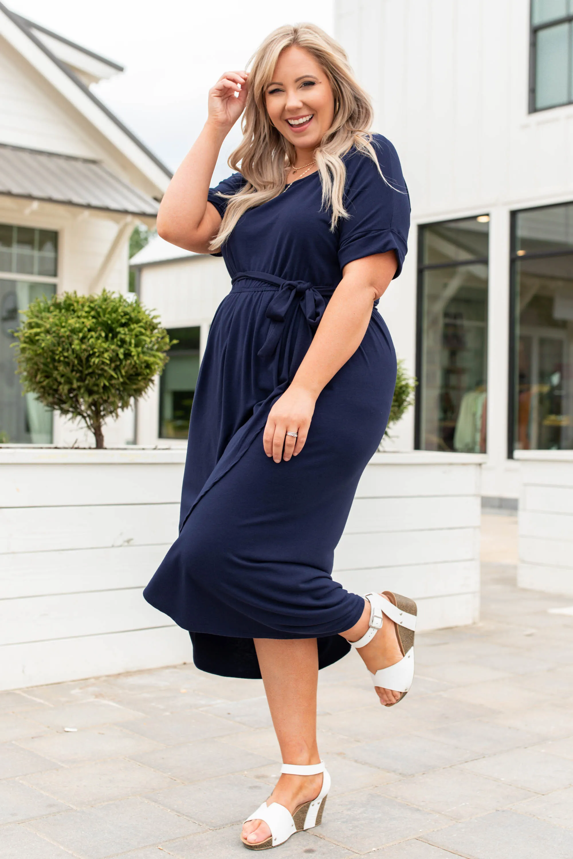 I’m Speechless Dress, Navy