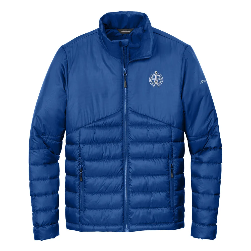 In Blues We Trust Flying V Logo Eddie Bauer Quilted Jacket (Men)