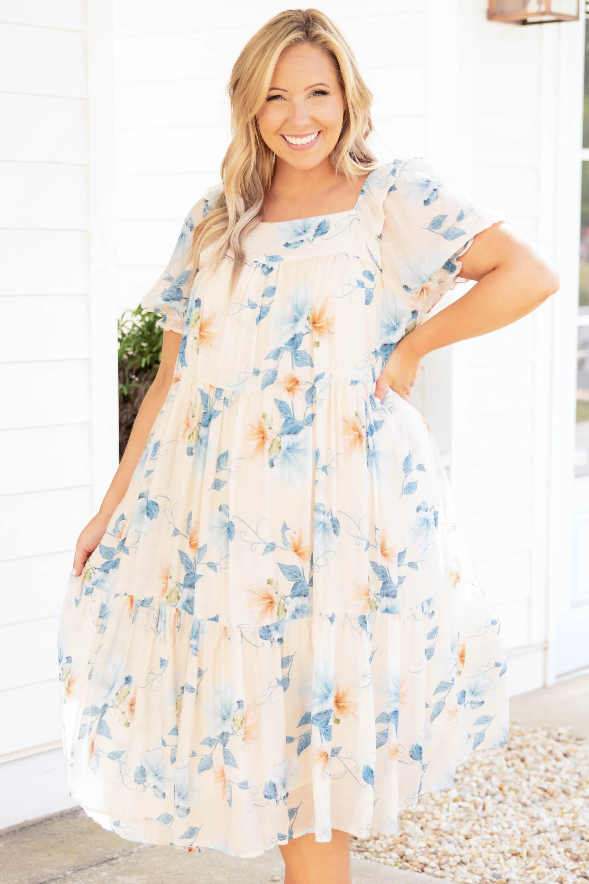 Island Escape Dress, Ivory