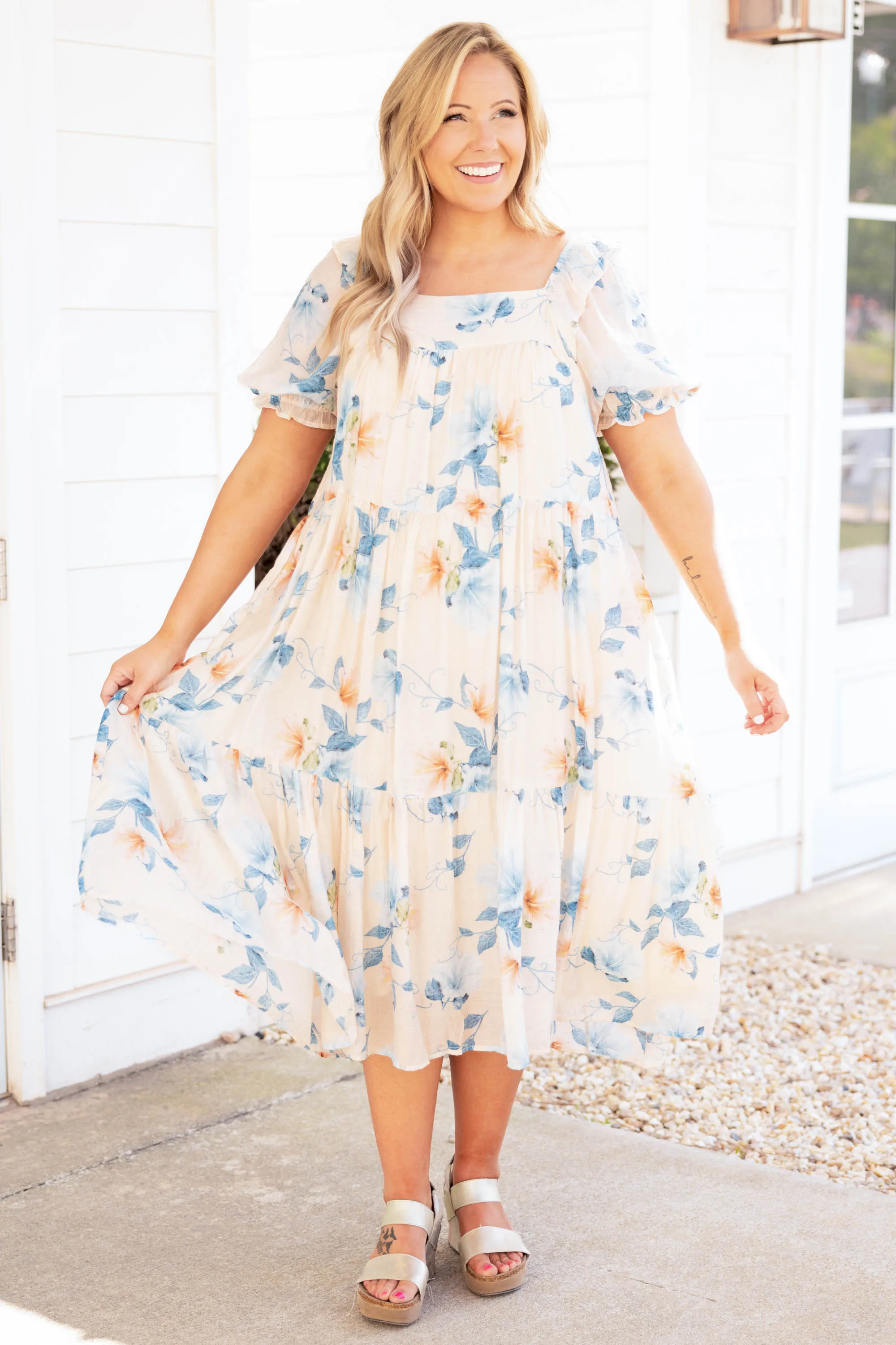 Island Escape Dress, Ivory